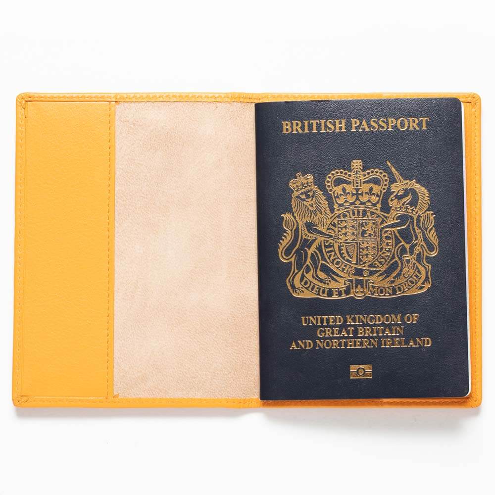 Personalised Leather Passport Cover - Eden