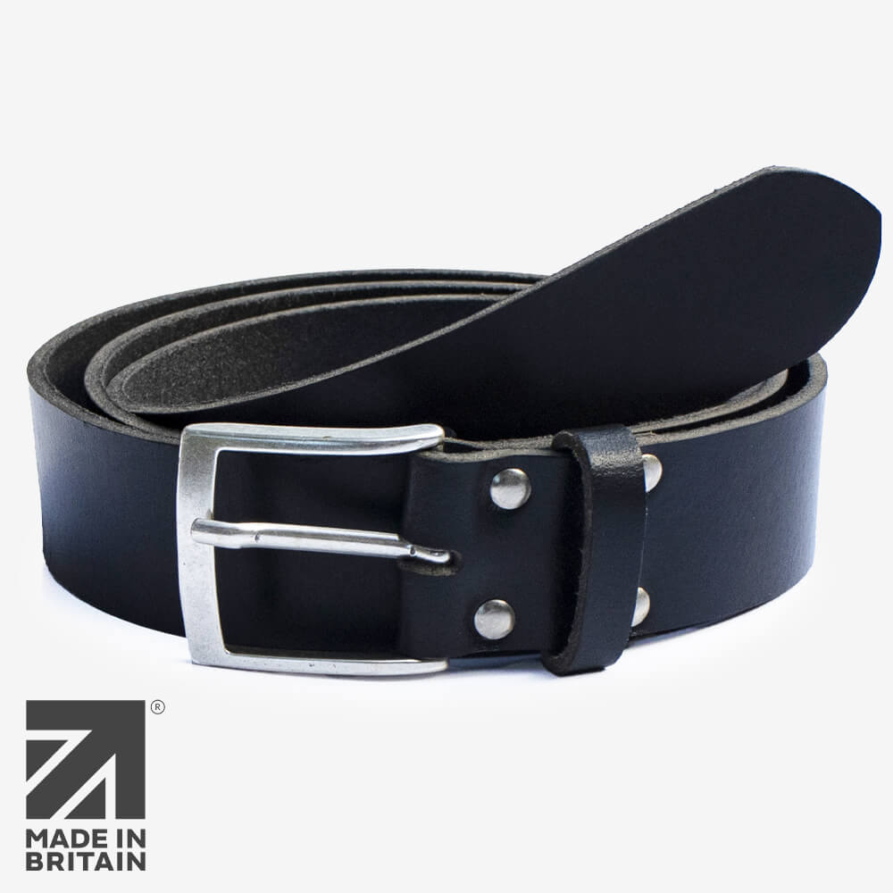 Full-Grain Leather Belt 40mm Made In Britain