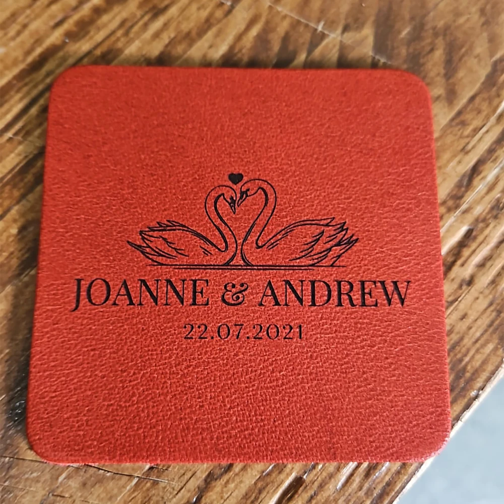 Personalised Full grain leather home bar accessories
