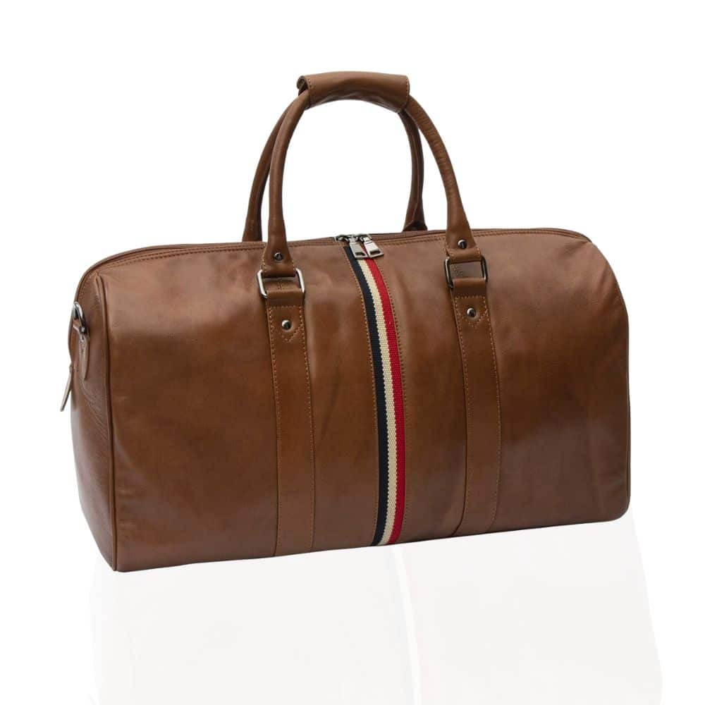 Texan Black Holdall with Stripe