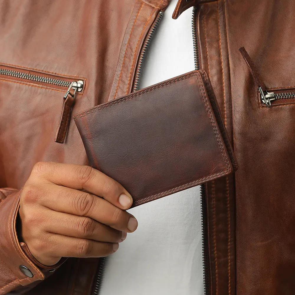 Men's Leather Wallets RFID Secure PRIMEHIDE Leather