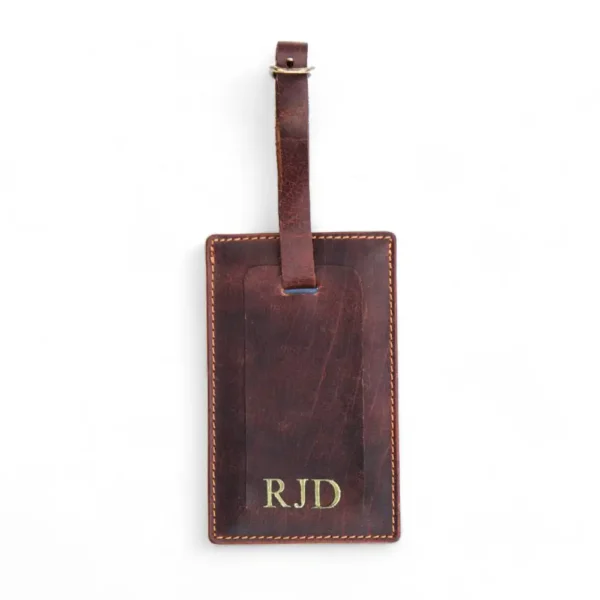 luggage leather tags personalised