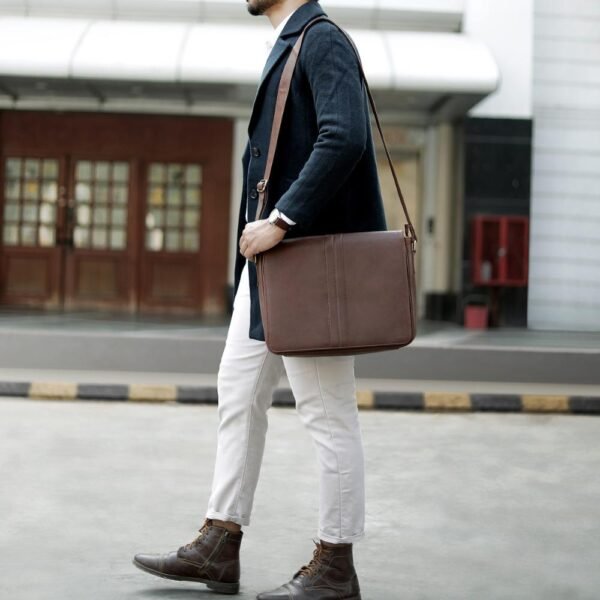 men's leather messenger bags