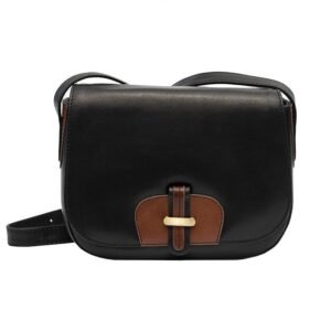 Black Leather Shoulder Bag