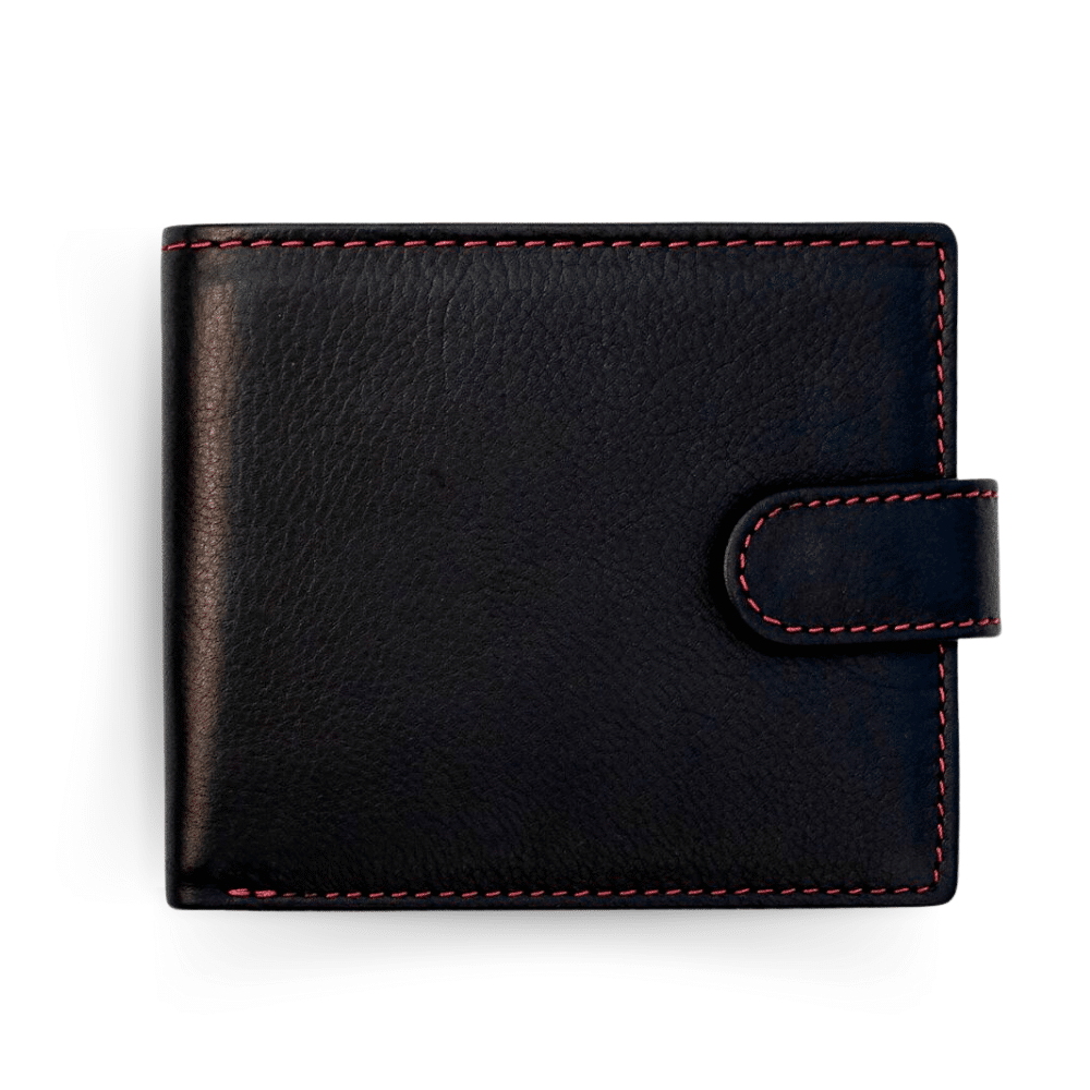 Alpha Leather Bifold Wallet Black