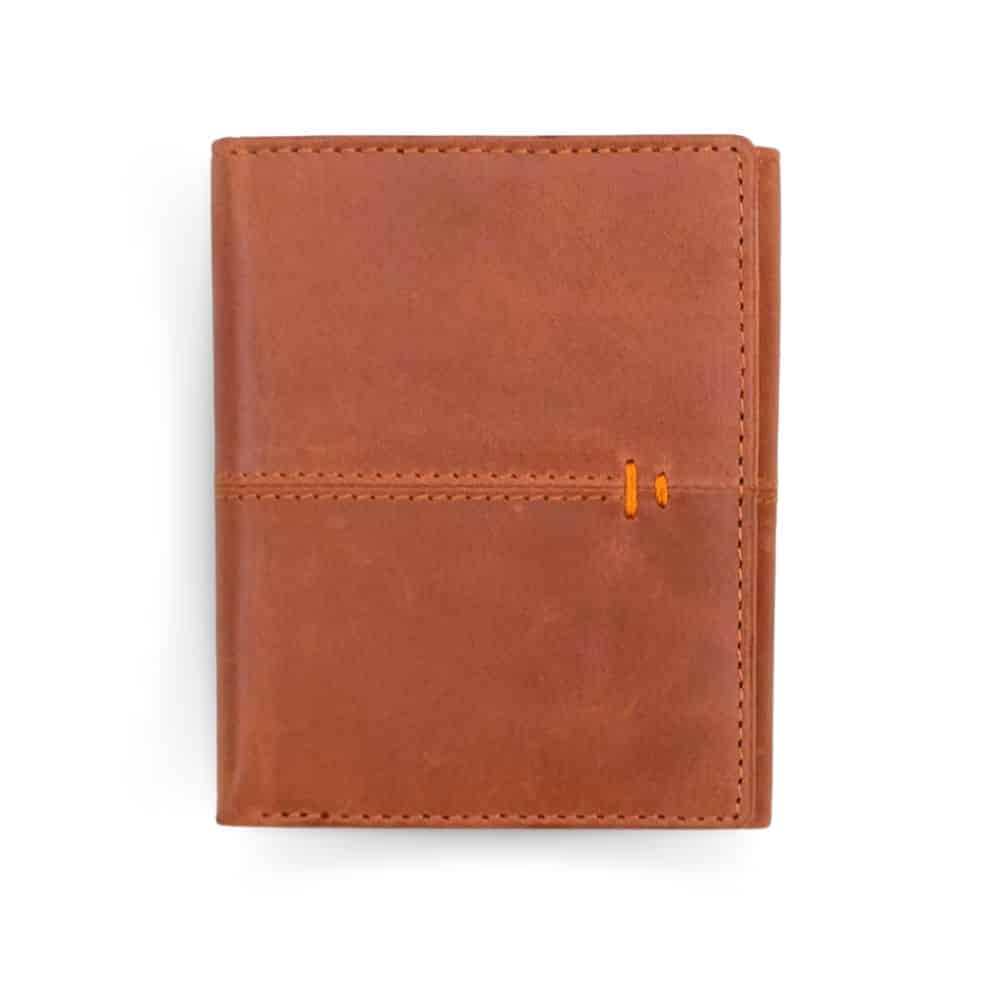 Blaze Trifold Leather Wallet Brown