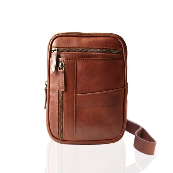 Men's small leather cross body bags best sale