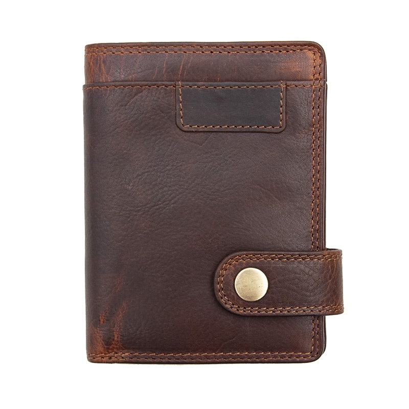 New York Leather Notecase Wallet Brown