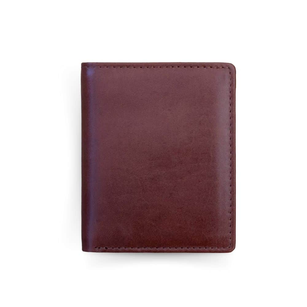 Luxury Vintage Leather Bifold Travel Cardholder