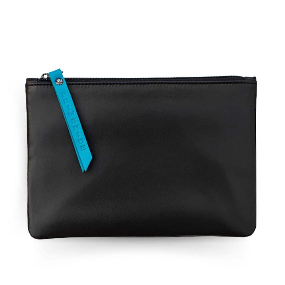Large Size Leather Zip Pouch