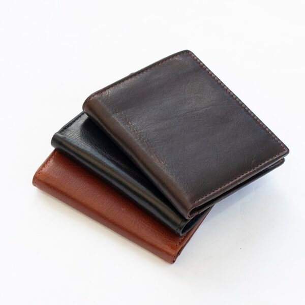 three luxury leather card wallets