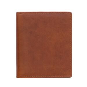 a chestnut leather wallet for men