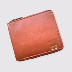 Leather Zip Around Wallet