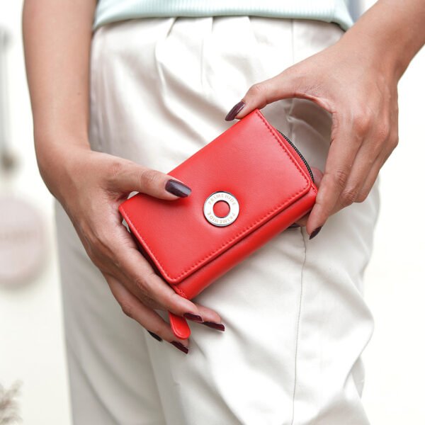 Leather purse Red