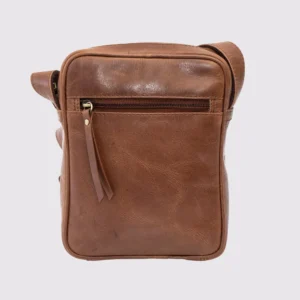 Small Brown Leather Man Bag