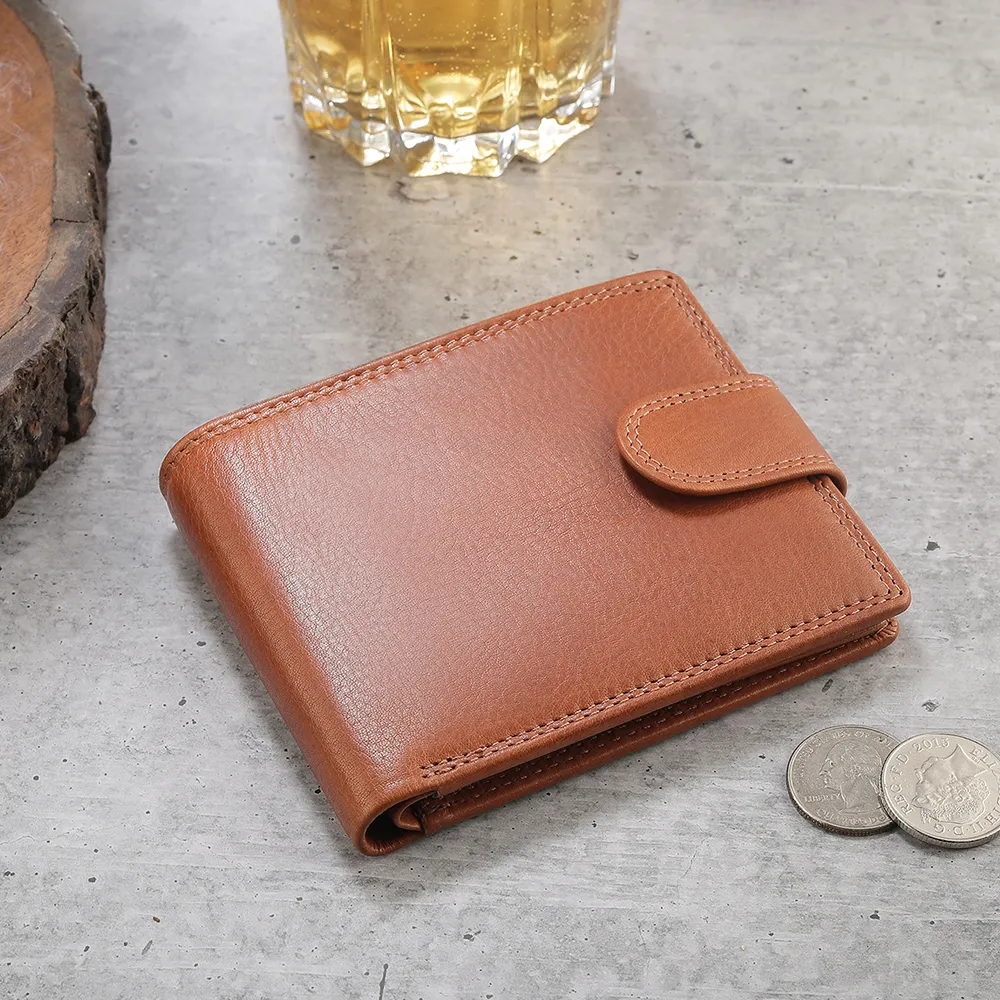 Leather Trifold Wallet For Men